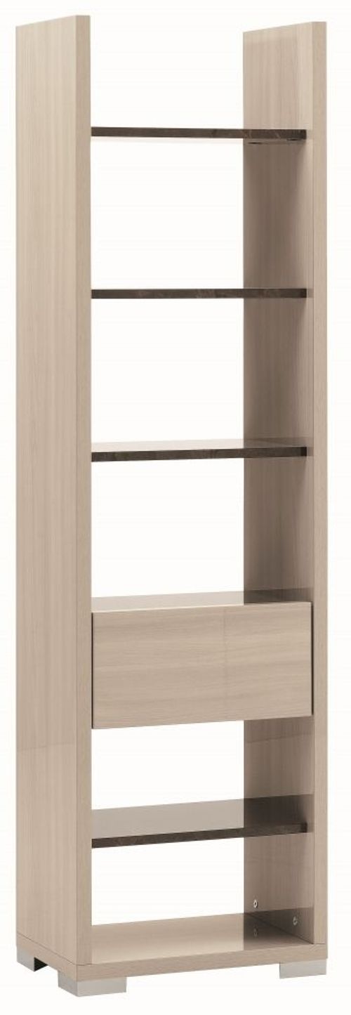 Teodora Bookcase - Cream Gloss