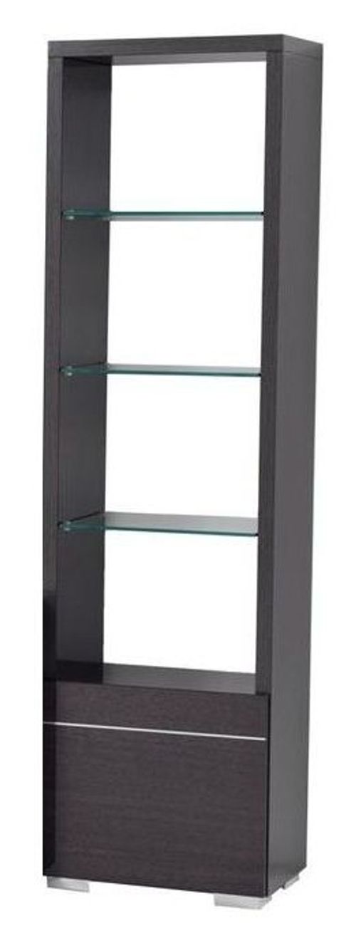 Alf Italia Versilia Black 1 Door Bookcase - RHF