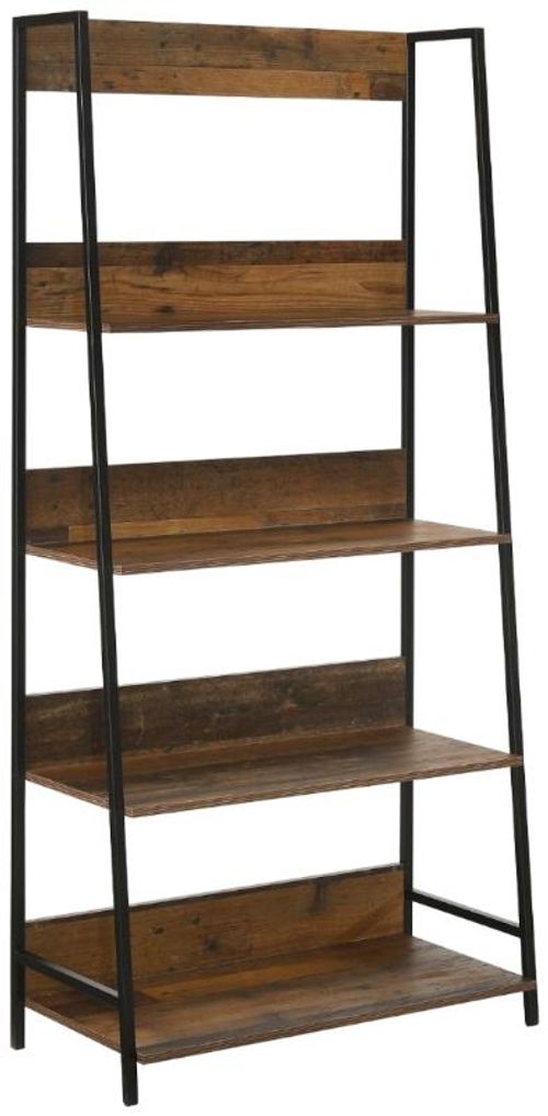 Alpena Rustic Oak Wide Open Shelving Unit