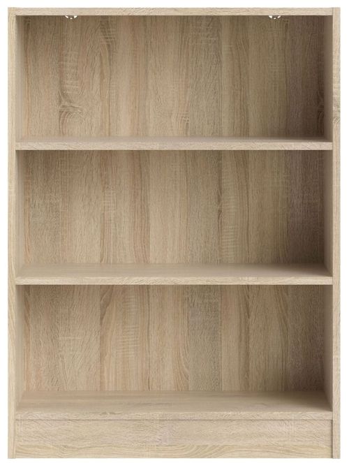Basic Oak Effect Low Bookcase