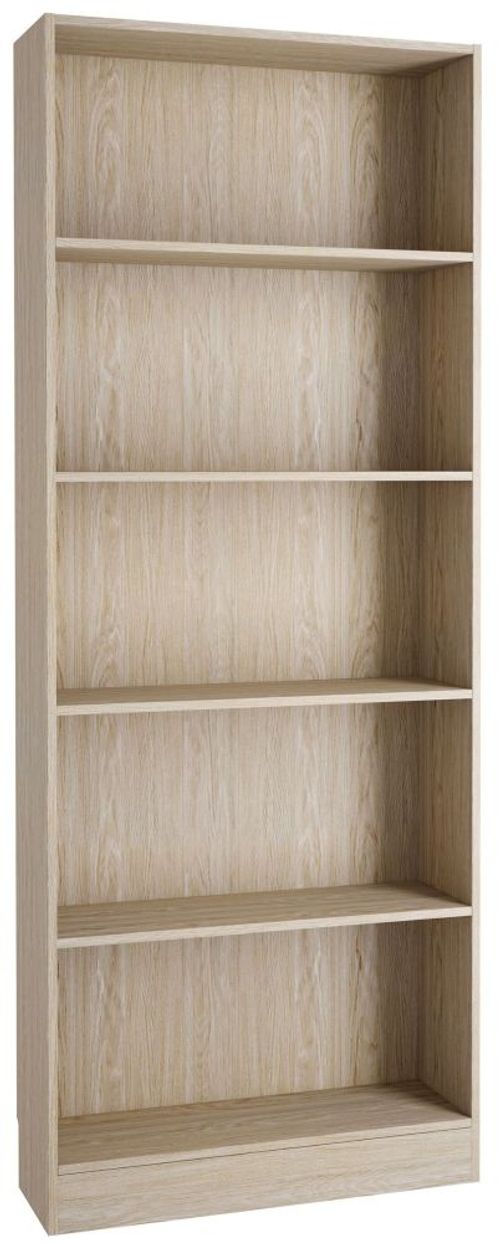 Basic Oak Effect Wide Bookcase