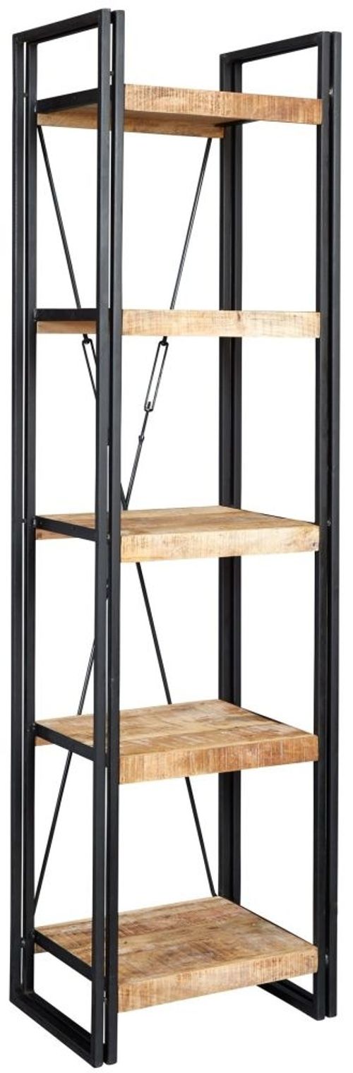 Bhuj Industrial Style Wooden Narrow Shelving Unit