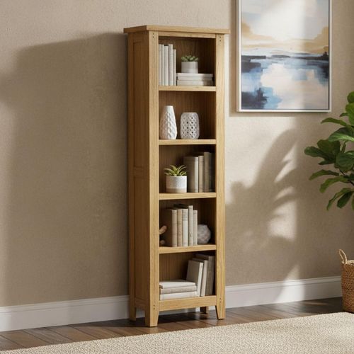 Burford Slim Bookcase - Oak