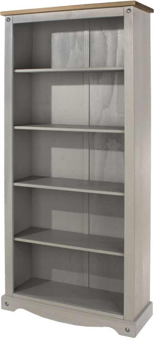 Corona Grey Mexican Pine Tall Bookcase