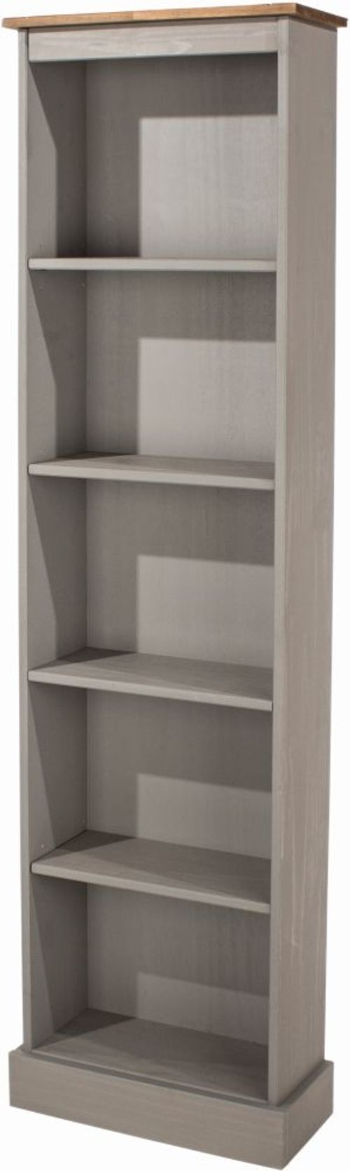 Corona Grey Mexican Pine Tall Narrow Bookcases