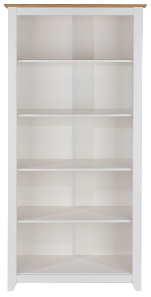 Capri White Tall Bookcase