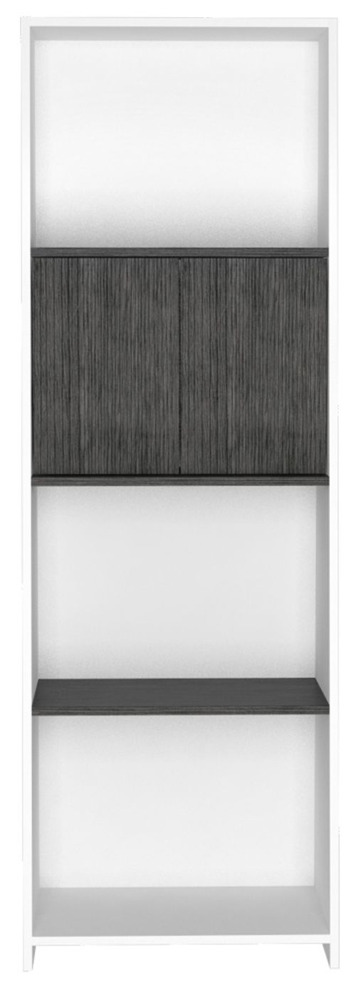 Dallas White and Grey Bookcase
