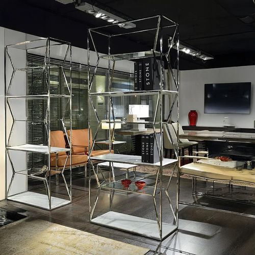 Ginza Etagere - Marble and Glass Shelving Unit - Variation Available
