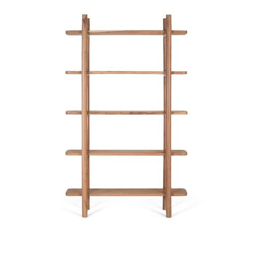 Gorizia Shelving Unit - Natural Acacia Wood - Open