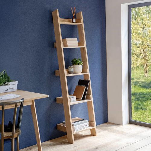 Hambledon Shelf Ladder 5 Tier Natural Oak