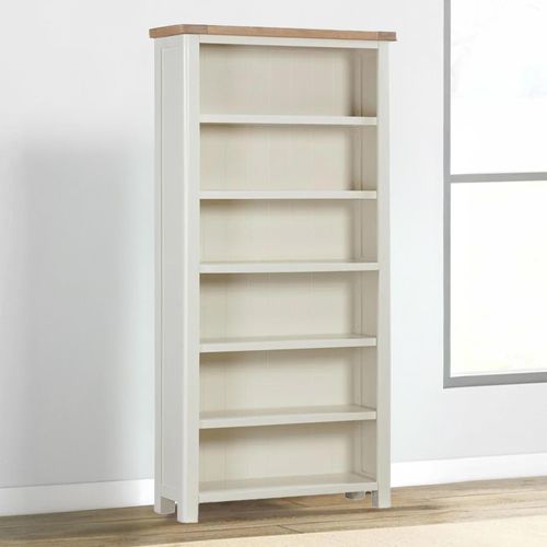 Hayley Bookcase - Large - Oak and White