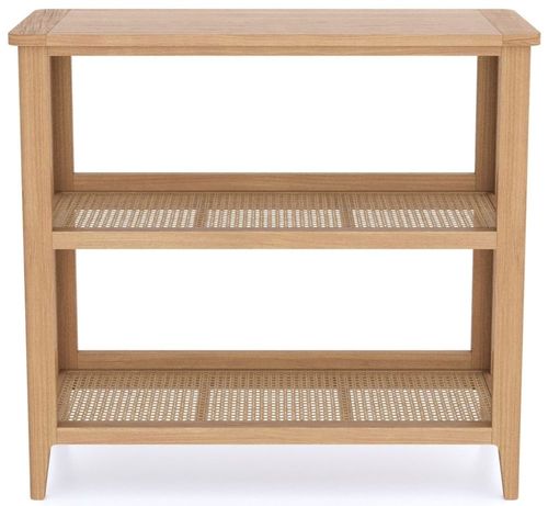 Henley Oak and Rattan Bookshelf