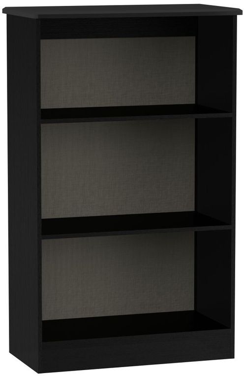 Knightsbridge Black Gloss Bookcase