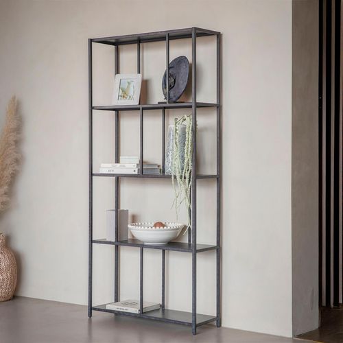 Brooks Shelving Unit - Mottled Black Metal - Tall