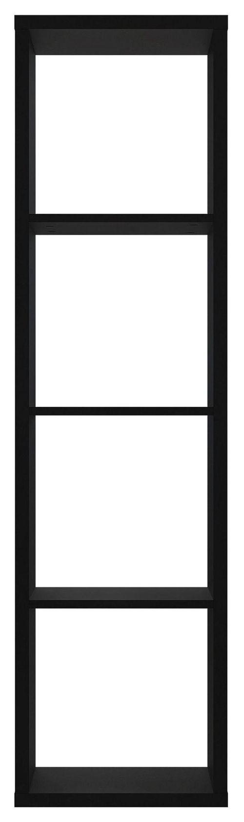 Mauro Matt Black 4 Open Shelving Unit