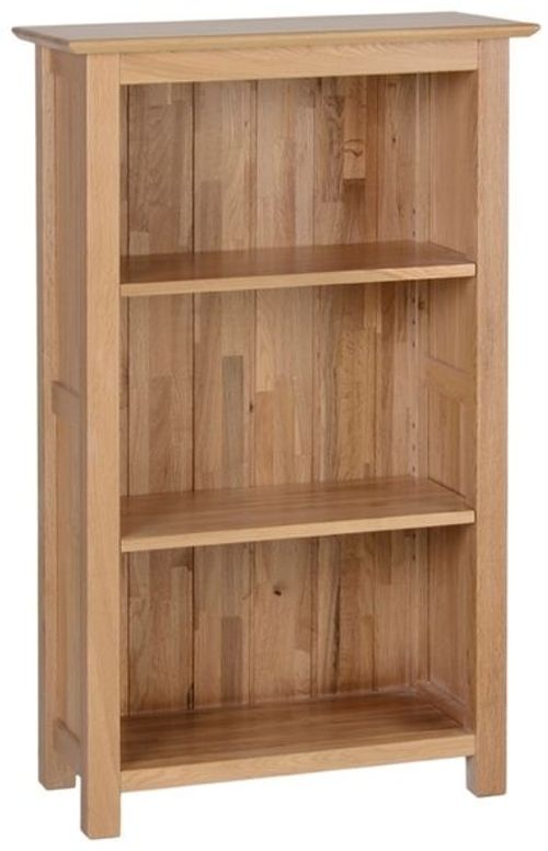 Nimbus Oak Narrow Low Bookcase
