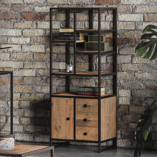 Ooki Modular Reclaimed Wood Bookcase - Tall