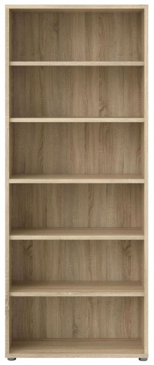 Prima Oak Effect High Bookcase