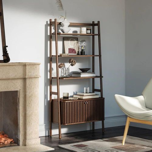 Soho Bookcase - 2 Door - Slatted - Dark Oak