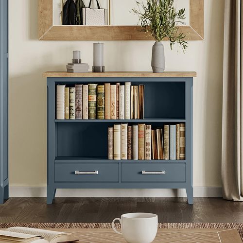 Signature Blue Bookcase - Low