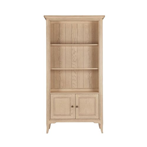 Toulon Bookcase - with Cupboard - Oak