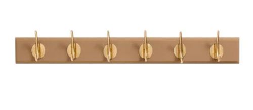 Edgy Brown 6 Hooks Coat Rack (Set of 2)