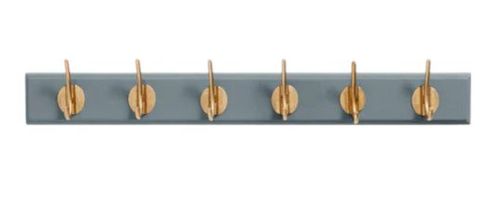 Edgy Grey 6 Hooks Coat Rack (Set of 2)