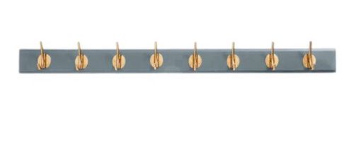 Edgy Grey 8 Hooks Coat Rack (Set of 2)