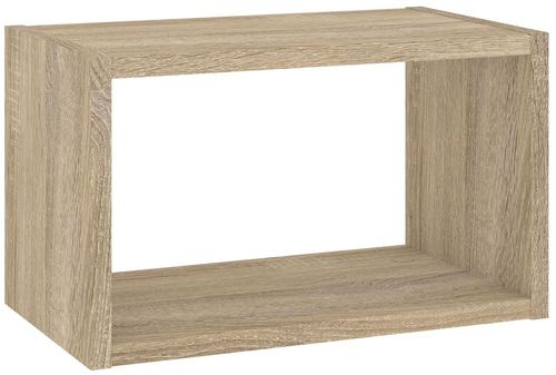 Roomers Oak Effect Wall Shelf Unit