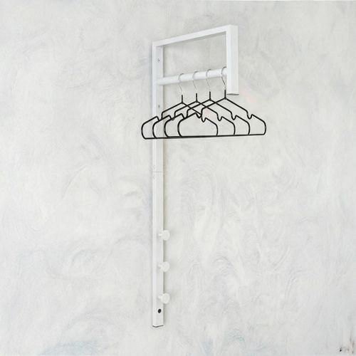 Trento Clothes Rack - White Metal