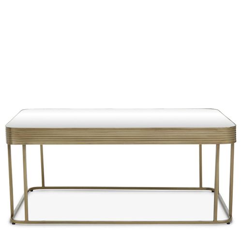 Ella Mirrored and Gold Metal Coffee Table