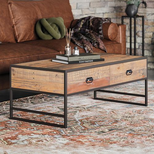 Olmsted Reclaimed Wood 4 Drawer Coffee Table