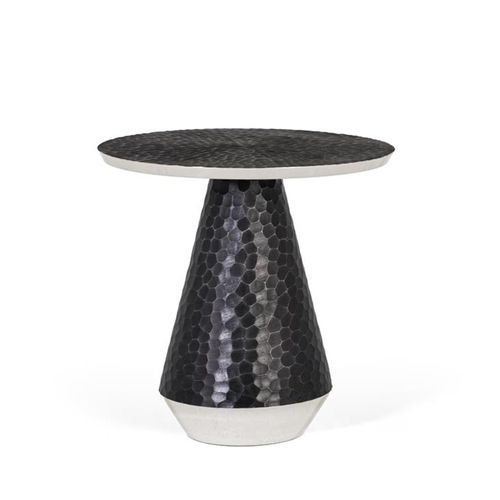 Palermo Grey Metal Round Small Coffee Table