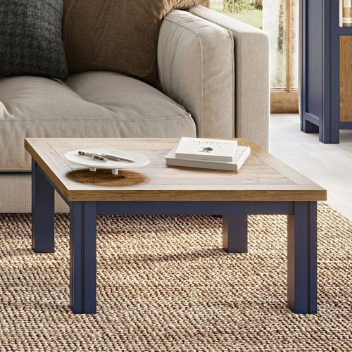 Spencer Blue 70cm Square Coffee Table