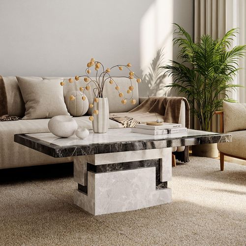 Venice Armani Grey Engineered Marble Coffee Table