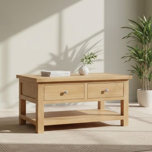 Appleby Coffee Table - 1 Drawer - Oak