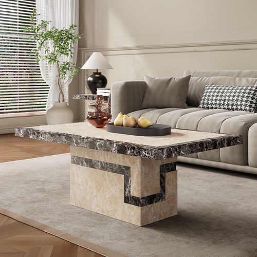 Venice Coffee Table - Cream Marble