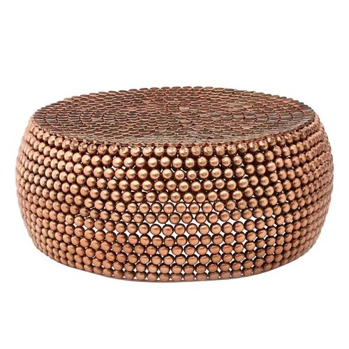 Clearance - Templar Coffee Table - Round - Copper Beaded - FSS16480