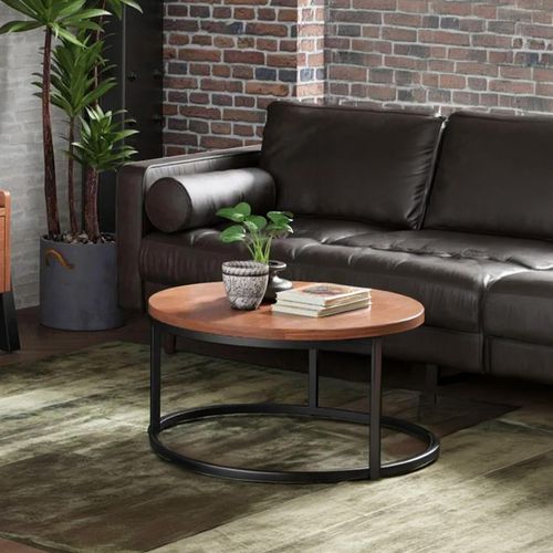 Rayne Acacia 80cm Round Coffee Table