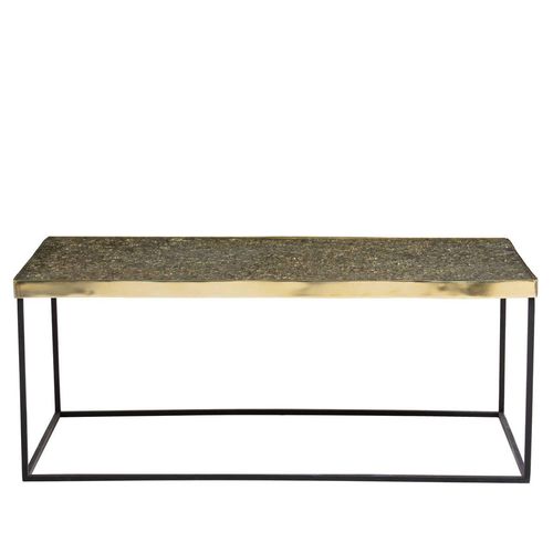 Akola Coffee Table - Glass and Gold