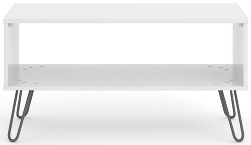 Augusta White Coffee Table with Hairpin Legs