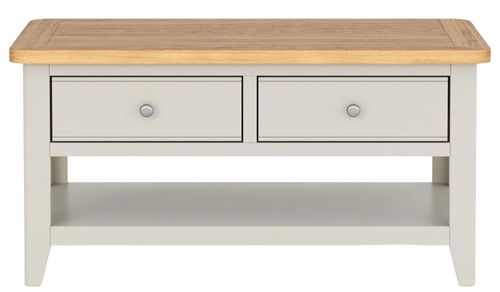 Arden Grey Painted 2 Drawer Coffee Table