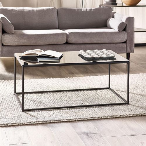 Chicago Coffee Table - 110cm - Smoked Glass