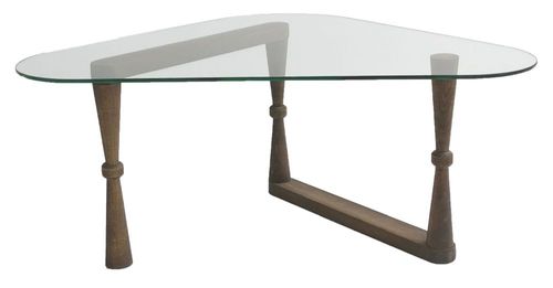Clearance - Dunley Walnut and Glass Coffee Table