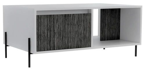 Dallas White and Grey Coffee Table