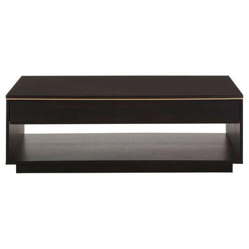 Diamond Coffee Table - Dark Wood Storage