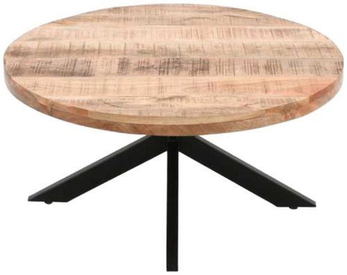 Dispur Solid Mango Wood 80cm Round Coffee Table