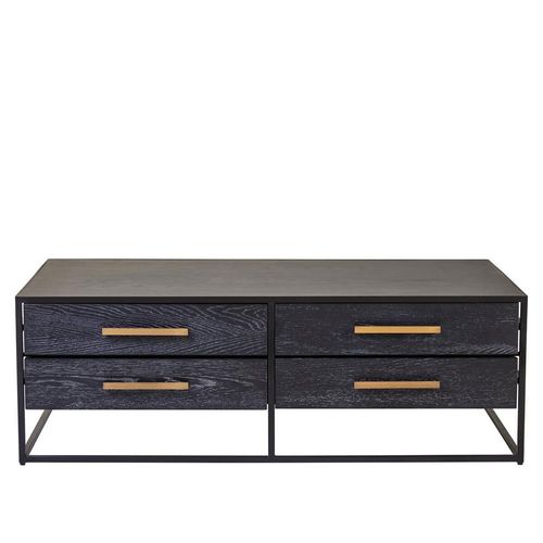 Judd Coffee Table - Black Oak - 4 Drawer