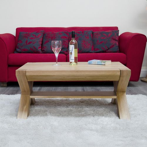 Trend Coffee Table - Medium - with X Legs - Oak