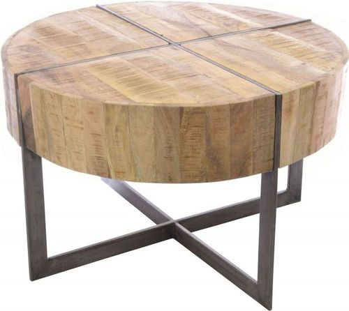 Old Empire Mango Wood Round Coffee Table